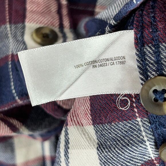 OLD NAVY SHIRT MENS XL FLANNEL VINTAGE RETRO LONG-SLEEVE BUTTON-FRONT EASY-CARE - Picture 8 of 13